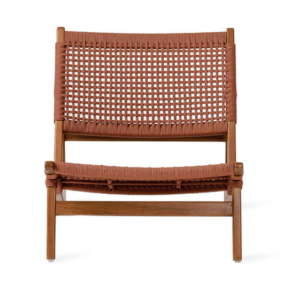 Kuwana Outdoor Accent Chair Cinnamon Weave