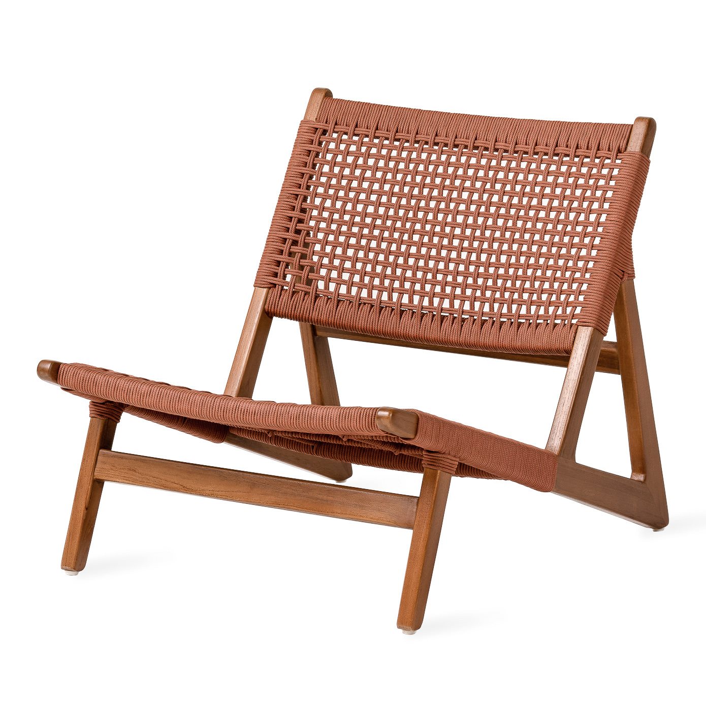 Kuwana Outdoor Accent Chair Cinnamon Weave