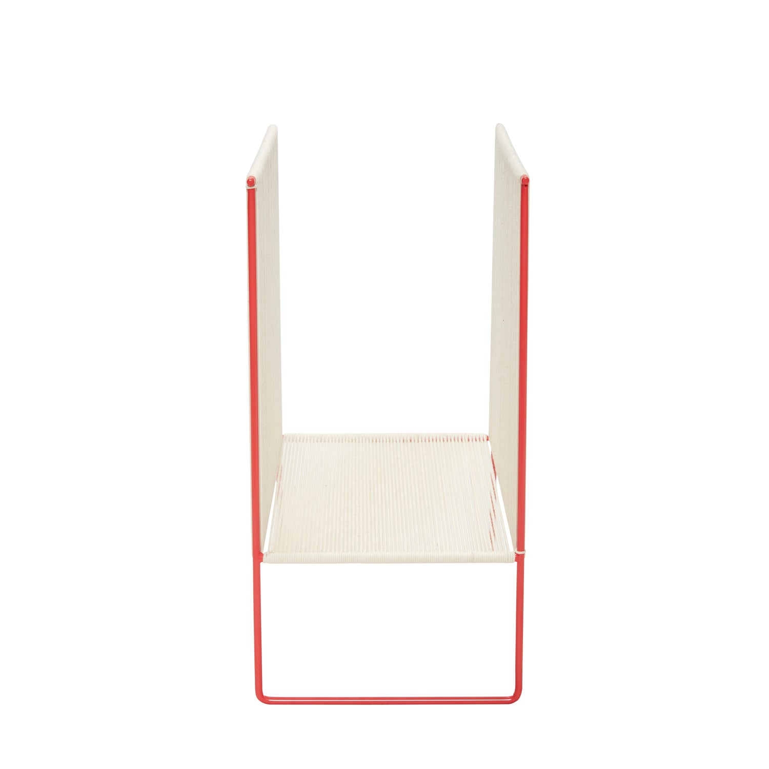 String Magazine Holder Red/White - 43x25xH50cm