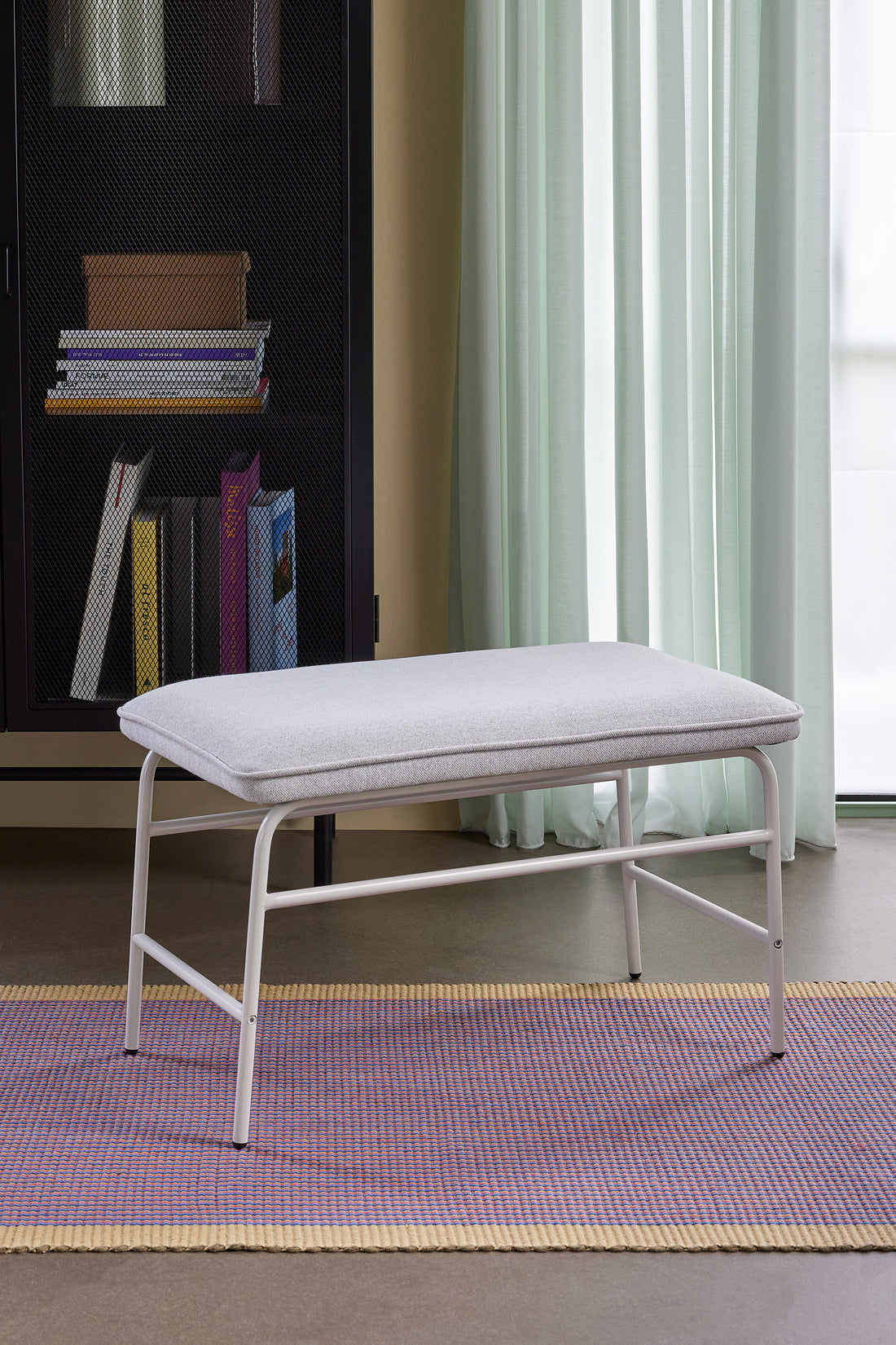 Hübsch Mist bench gray