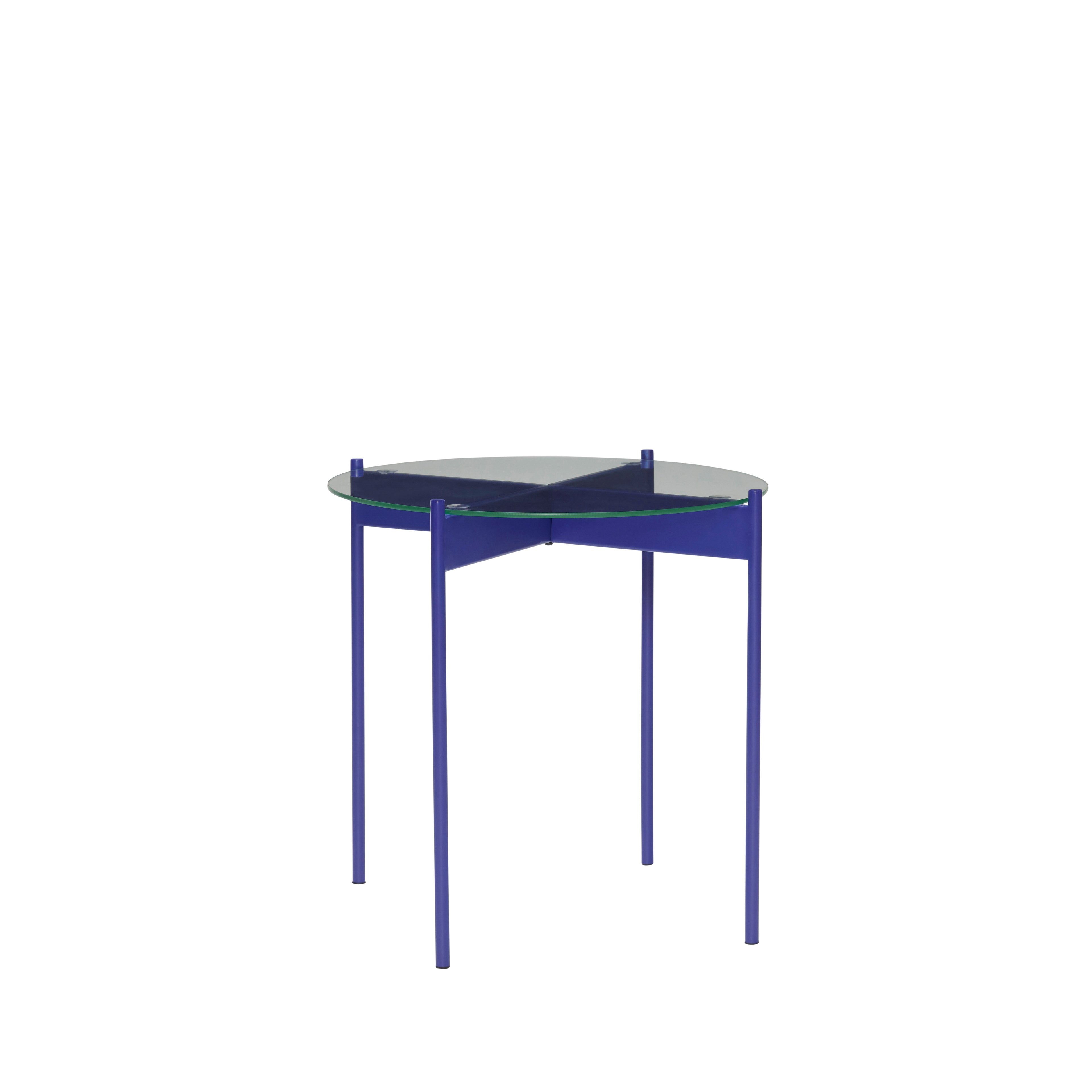 Hübsch Beam side table blue