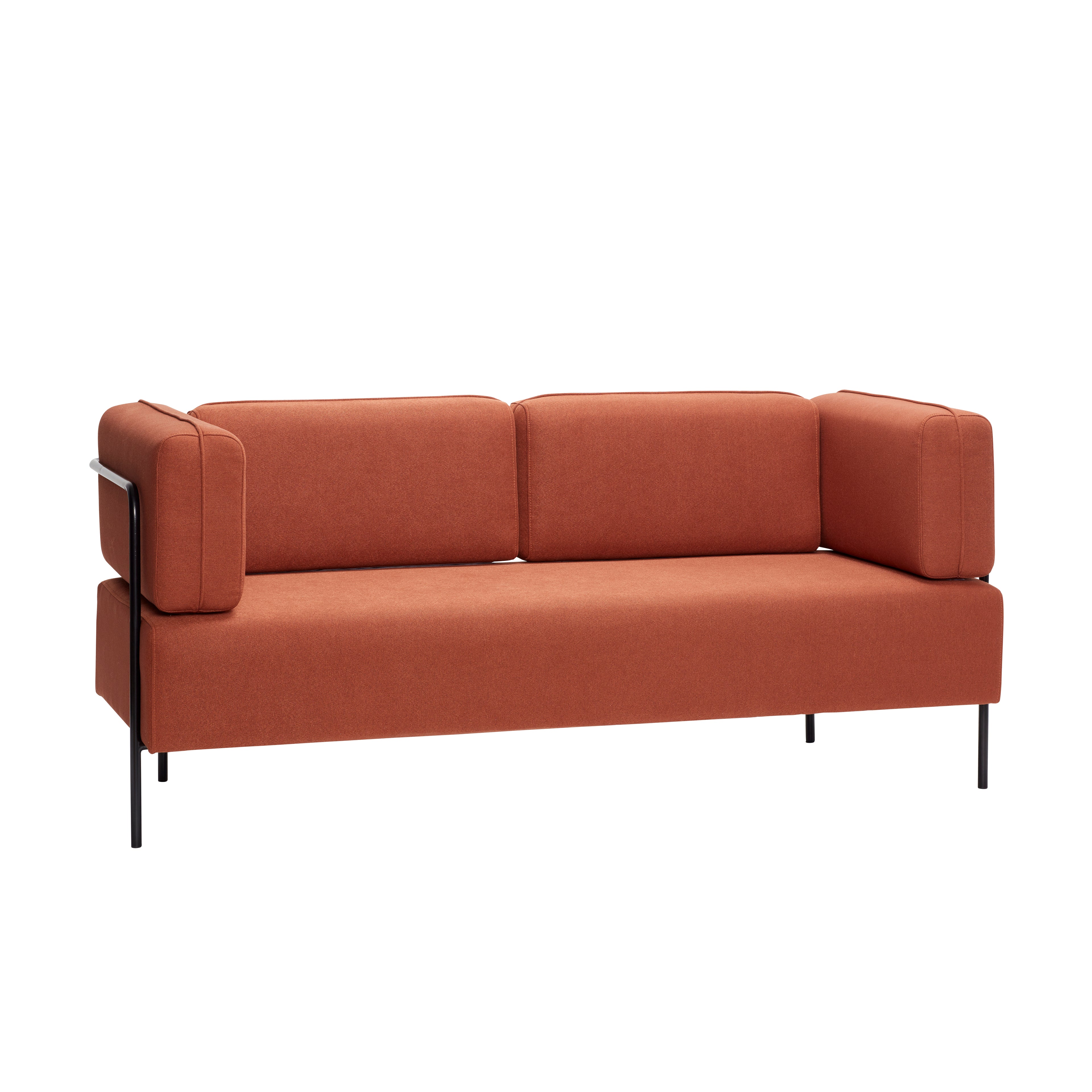 Hübsch Block sofa reddish -brown