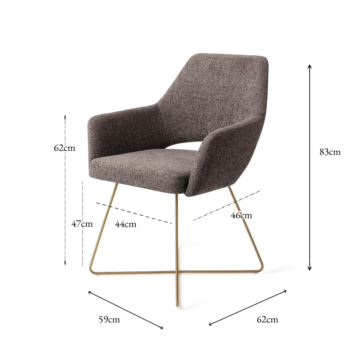 Yanai Dining Chair Amazing Gray