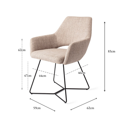 Yanai Dining Chair Biscuit Beach