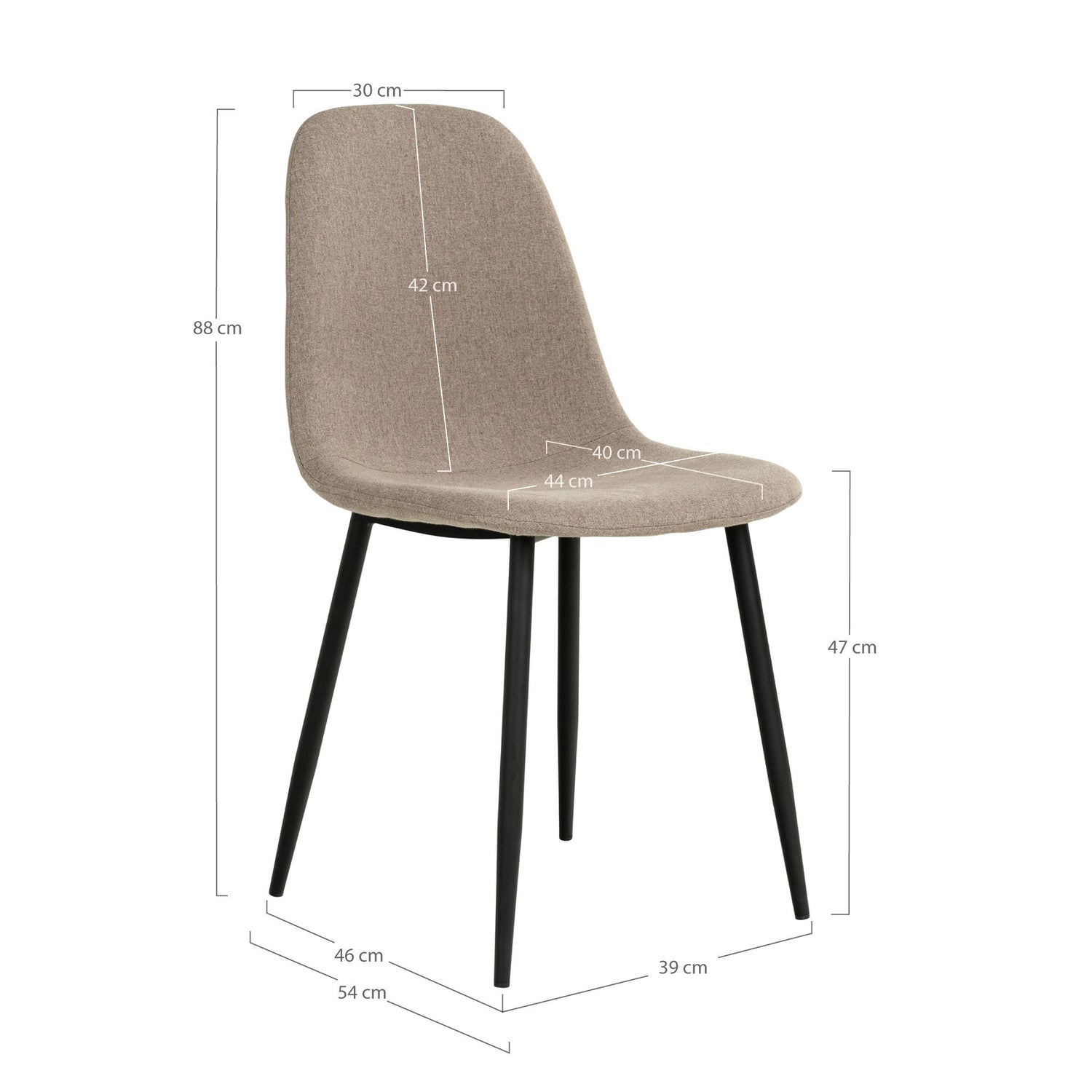 House Nordic Stockholm Dining Chair - Set of 2