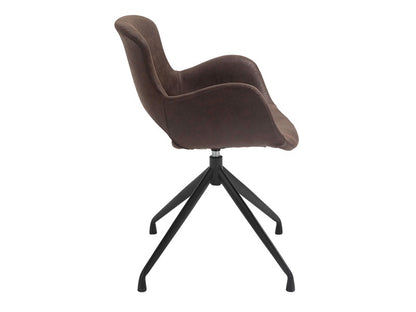 Luna dining table chair, dark brown