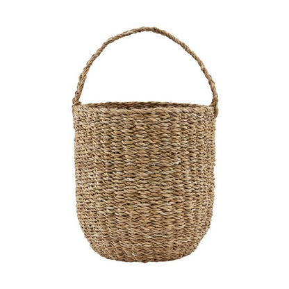 Nicolas Vahe - Basket, Use W. Handle, Natural - H: 27 cm, DIA: 24 cm