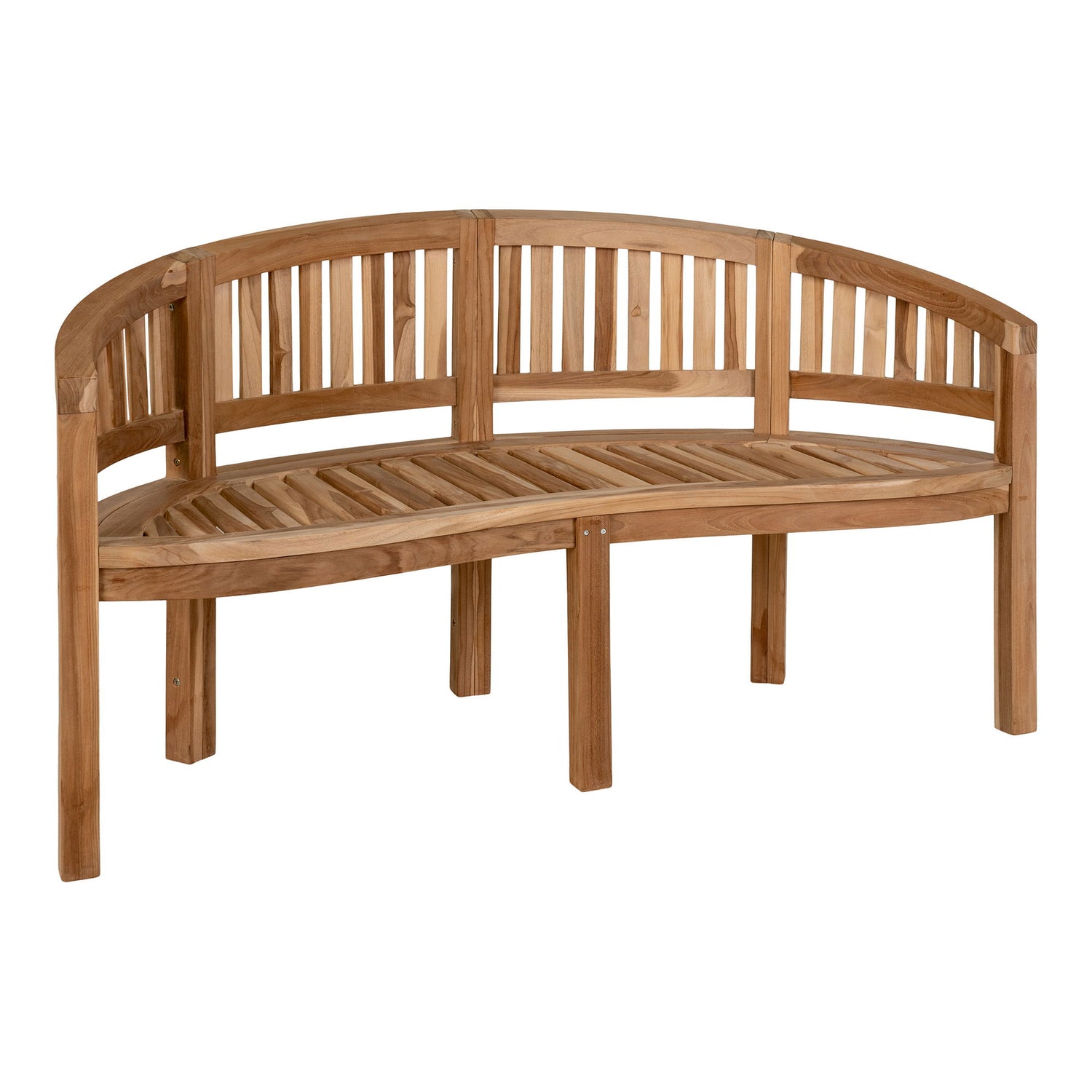 Boca banana bench - Banana bench in teak wood