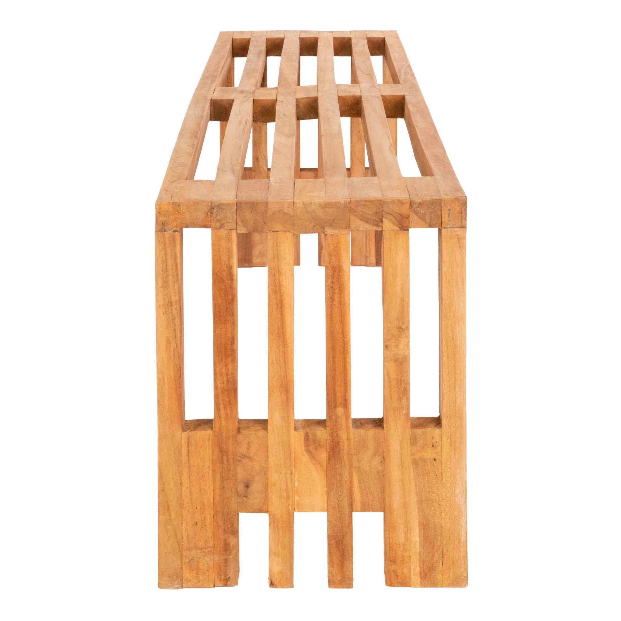 Benidorm bench - bench in teak, nature, 140x35x48 cm