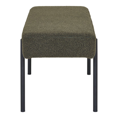 Swindon bench - bench, bouclé, dark green with black legs, 100x36x42.5 cm, HN1241