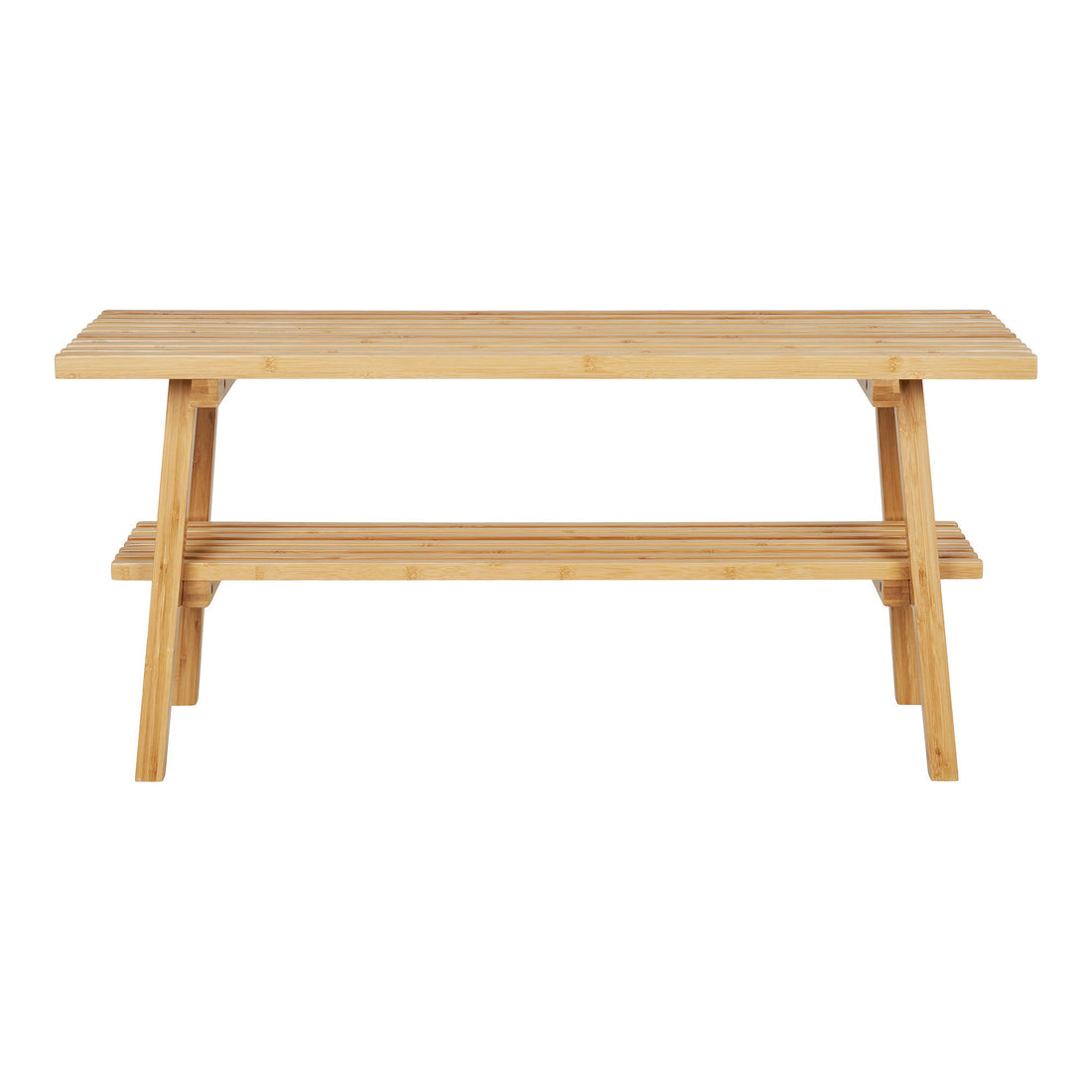 Ember bench - bench, bamboo, nature 28x70x45 cm