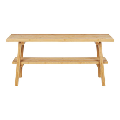 Ember bench - bench, bamboo, nature 28x70x45 cm