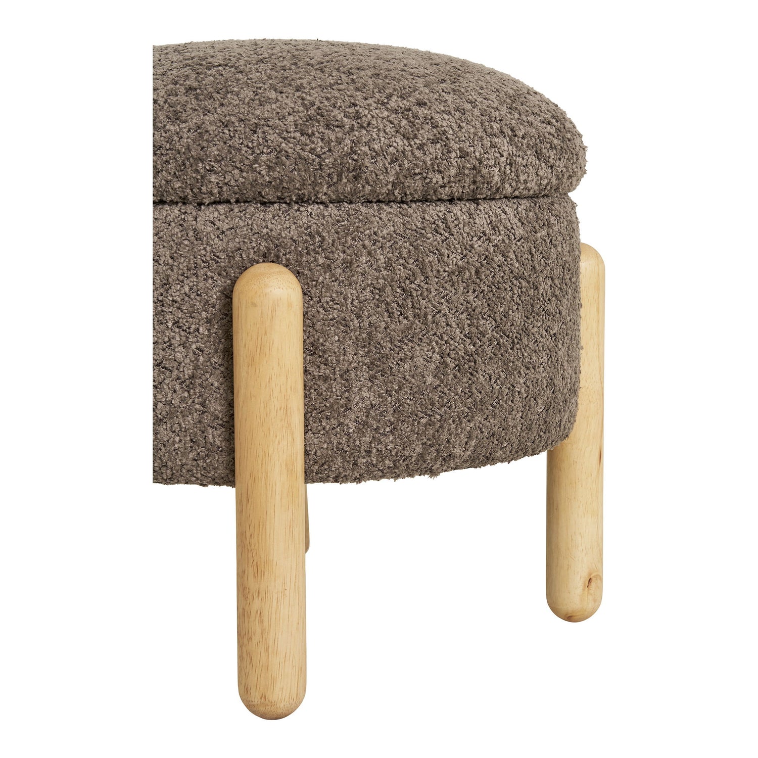 MEDAS PUF - PUF with storage, boucel, brown/nature, HN1237