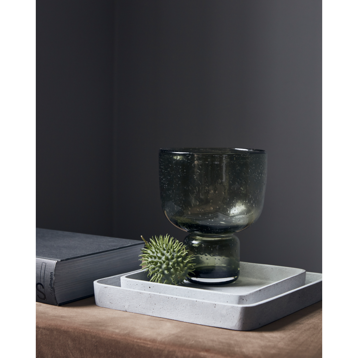 Vase, hdfarida, olive green