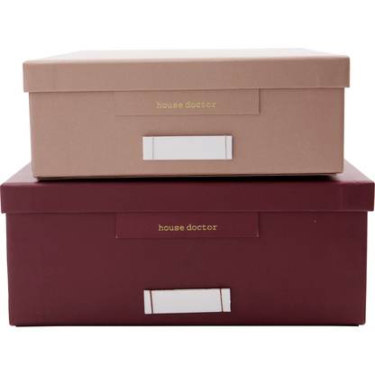 Storage boxes, HDKEEP, BORDEAUX/ROSA