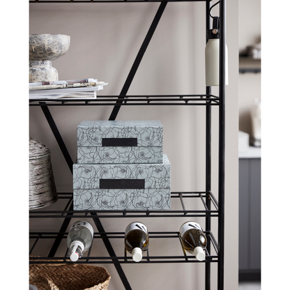 Shelf, hdgany, black