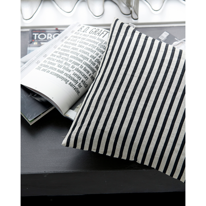 Pillow Covers, Hdhdstrip, Black; Gray