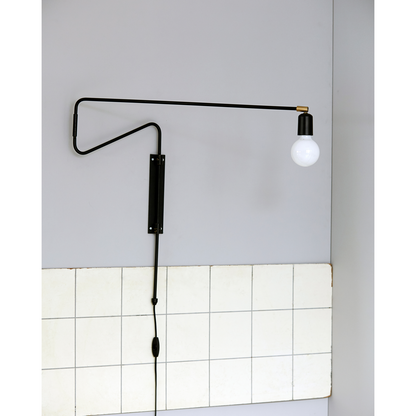 Wall lamp, hdswing, black