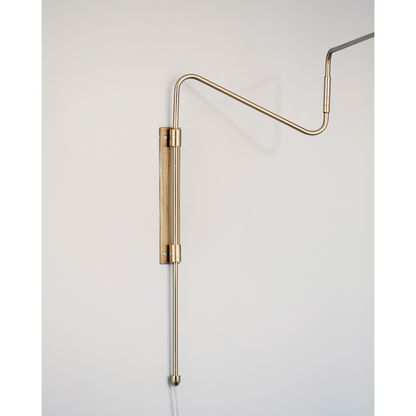 Wall lamp, hdswing, brass