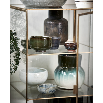 Display cabinet, hdglass, brass