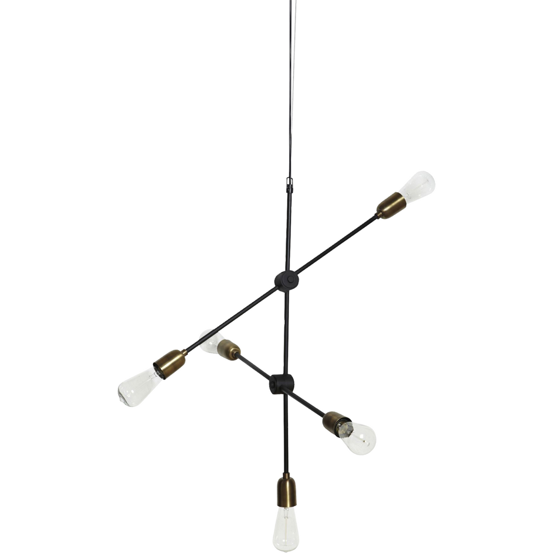 Lamp, HDMolecular, Black/Brass