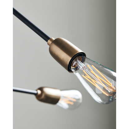 Lamp, HDMolecular, Black/Brass