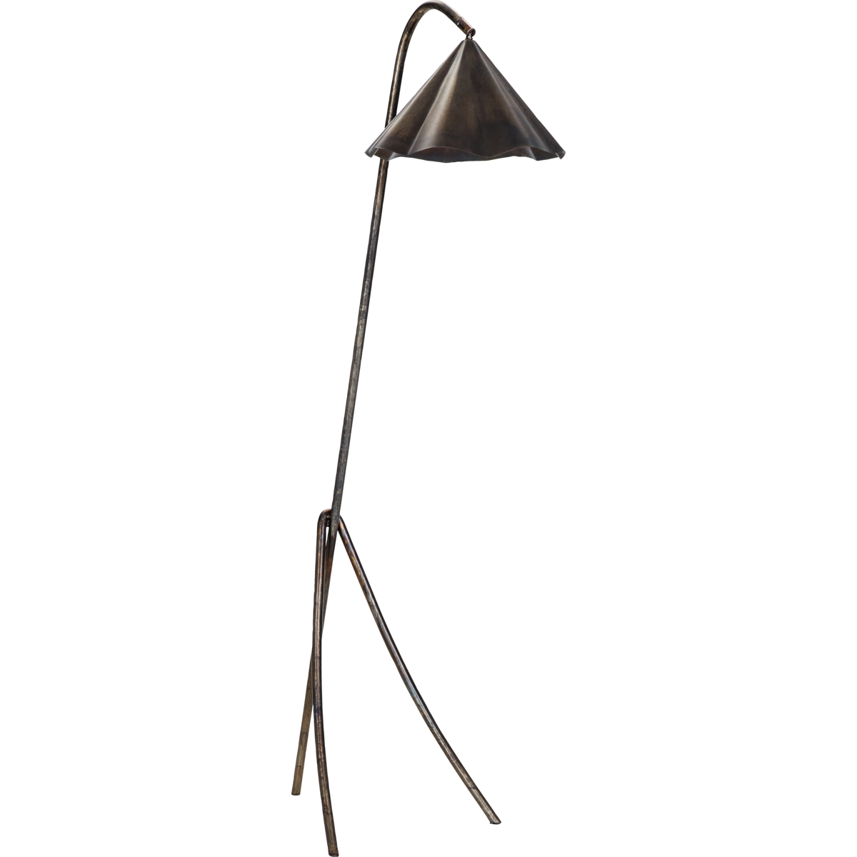 Floor lamp, hdflola, antique brown