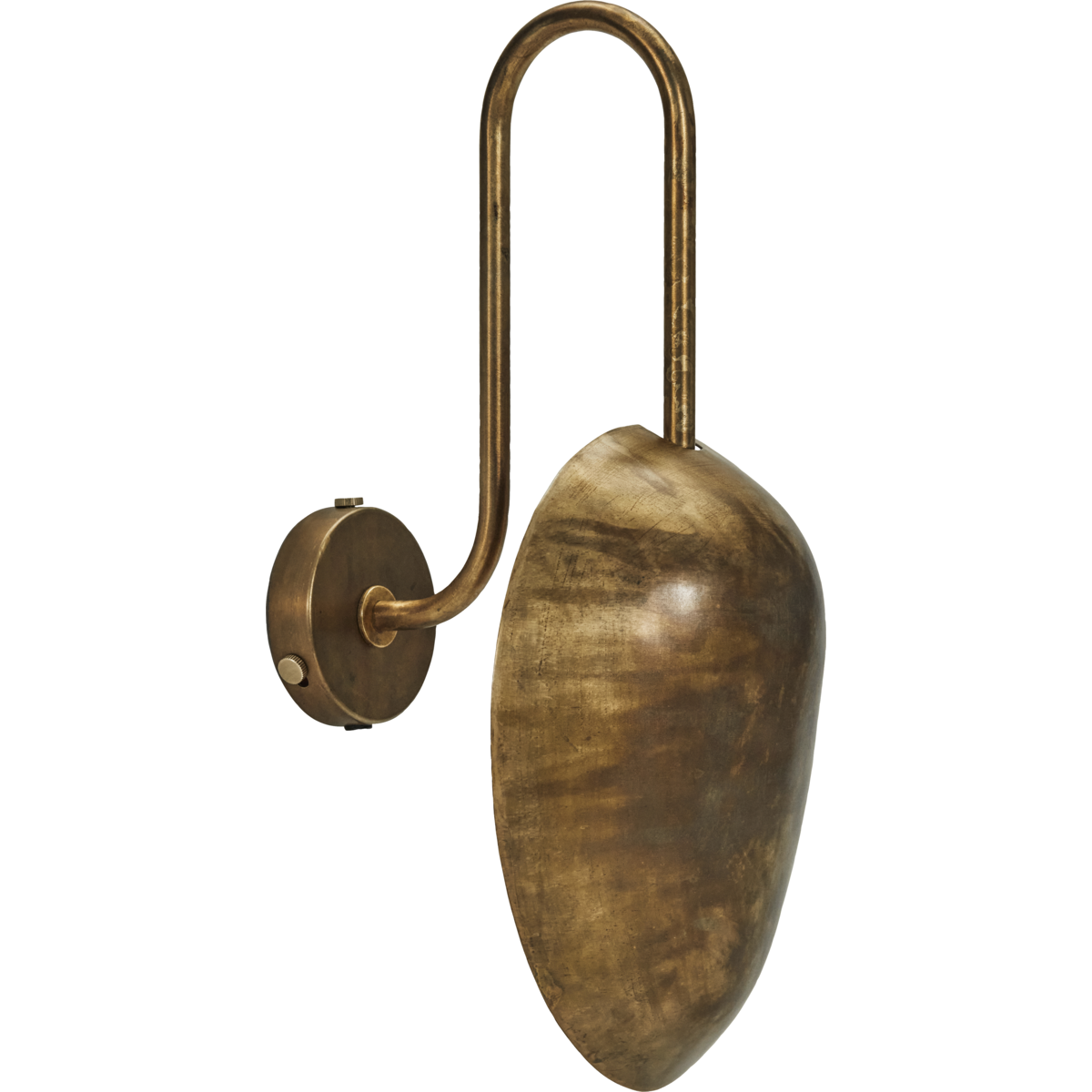 Wall lamp, hdswan, antique brass