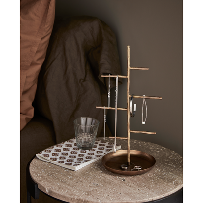 Jewelry tree, hdjewel, brushed brass finish