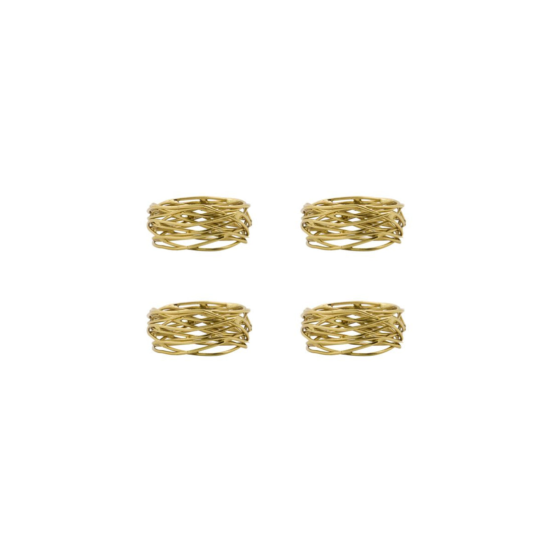 Napkin rings, hring, golden