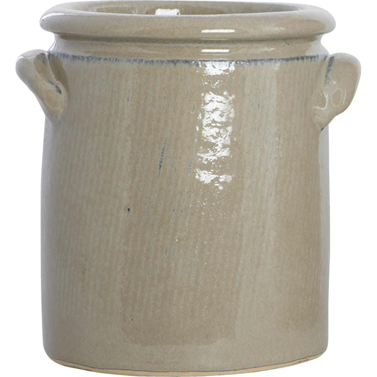 House Doctor - Herbal Pot, Pottery S, Sand - H: 15 cm, DIA: 13 cm