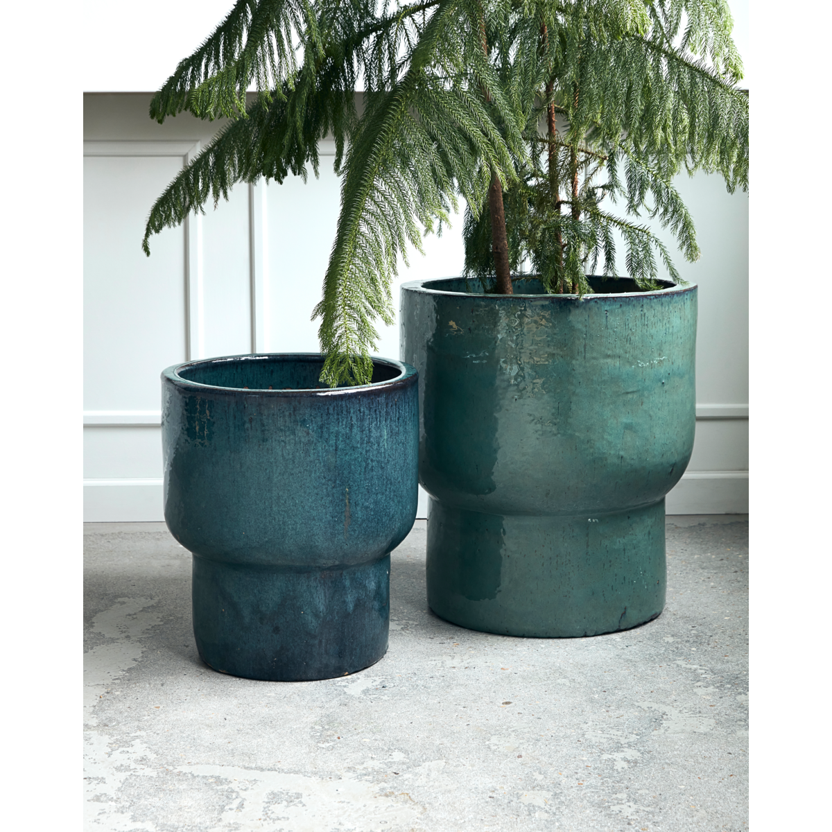 House Doctor herb pot, Terra, Green-H: 45 cm, DIA: 40 cm