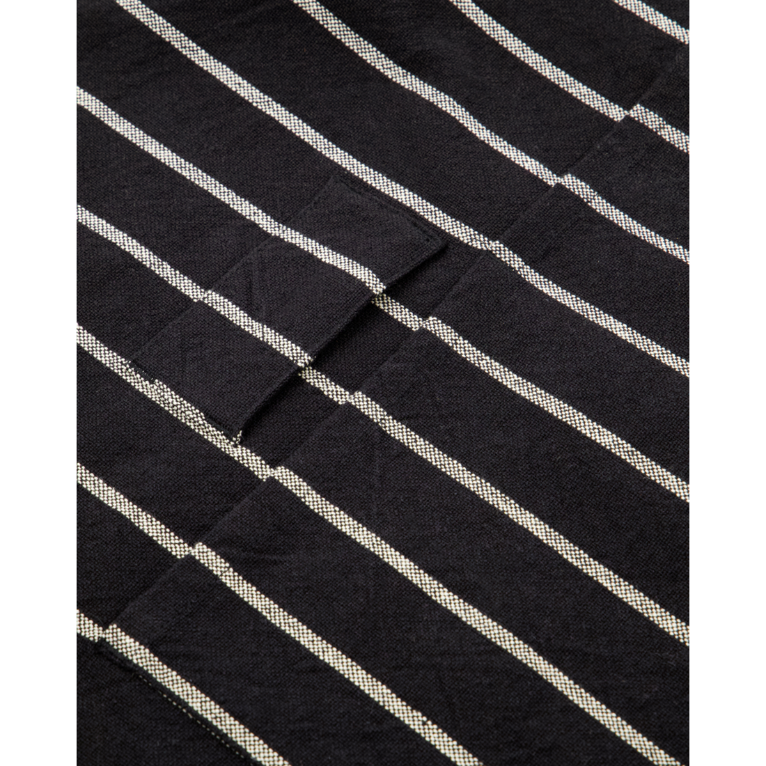 Apron, HD boss, black with white stripes