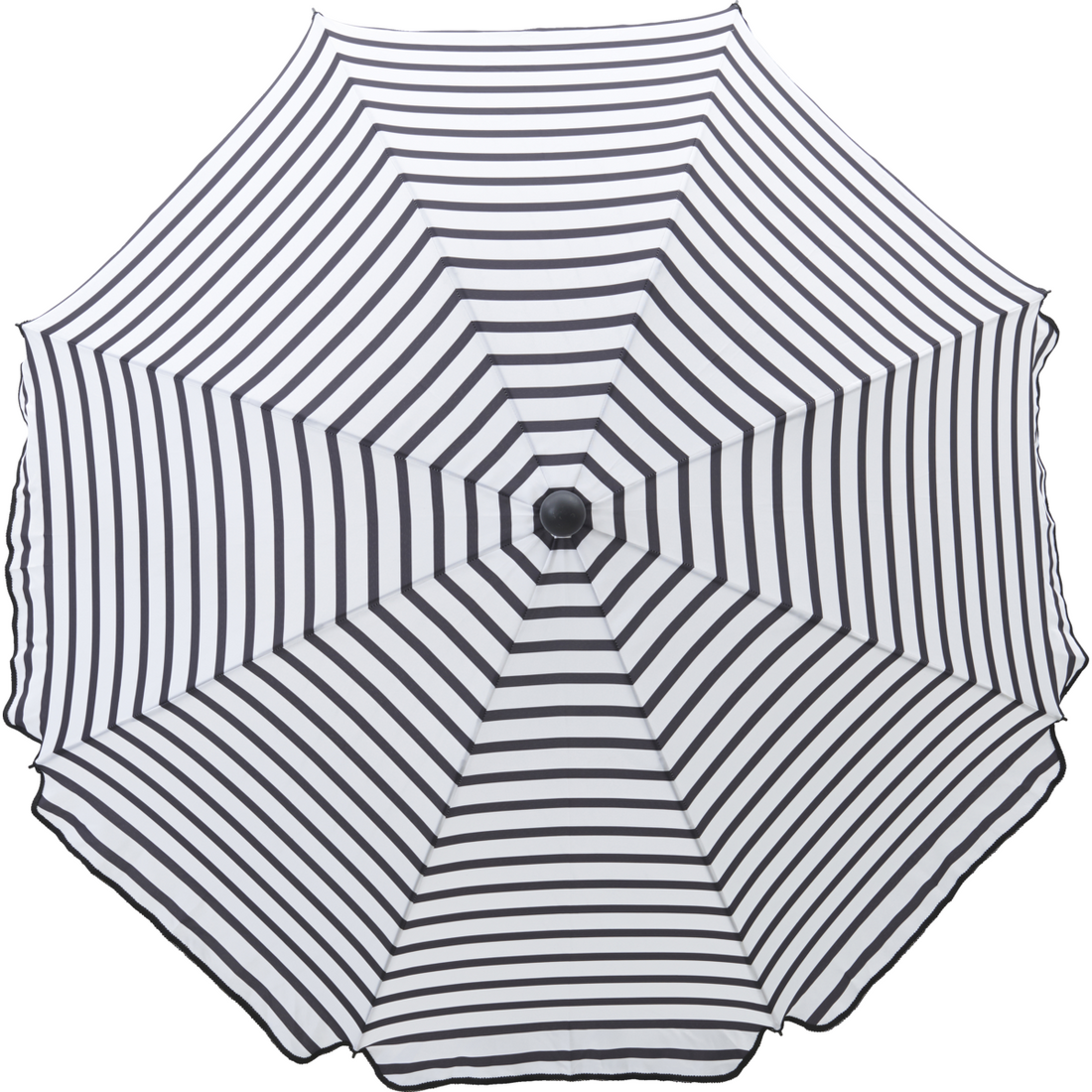 Beach/garden parasol, hdoktogon, black; white