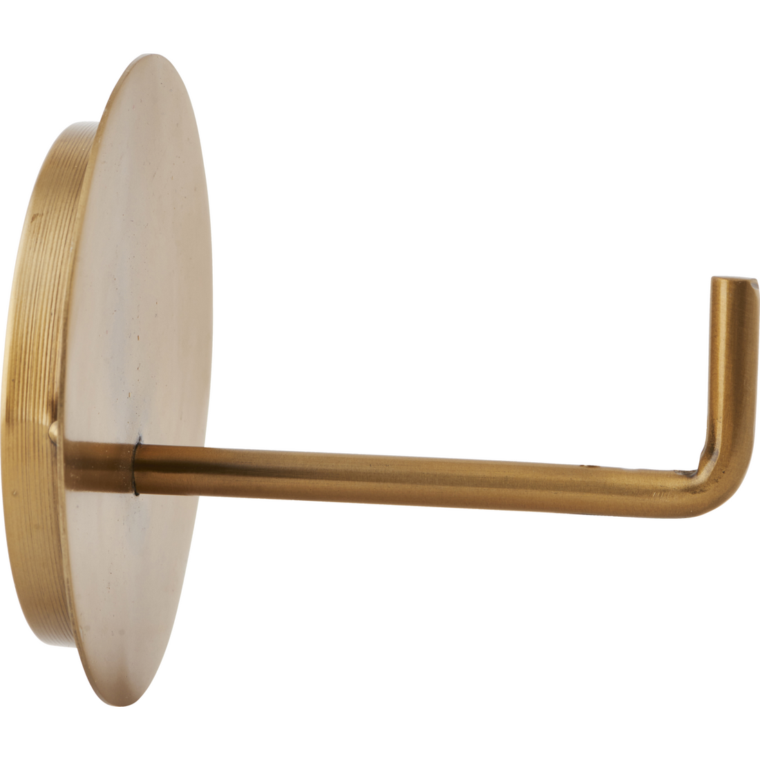 House Doctor - toilet paper holder, Text, brass - L: 12.5 cm, DIA: 13 cm