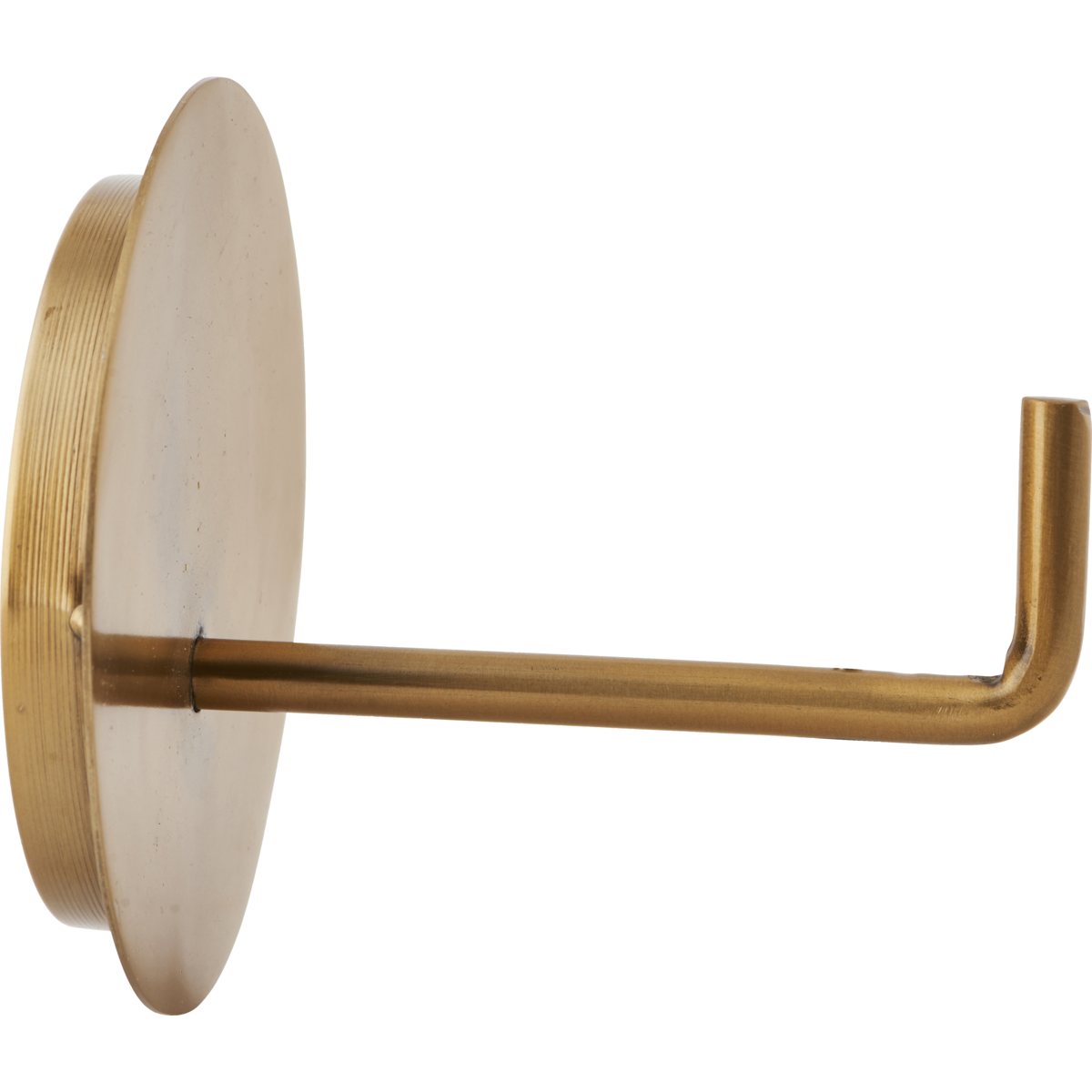 House Doctor - toilet paper holder, Text, brass - L: 12.5 cm, DIA: 13 cm