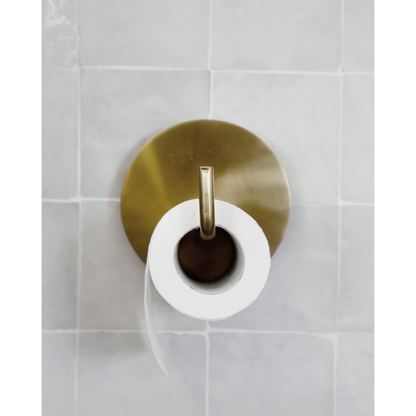 Toilet paper holder, HDTEXT, brass