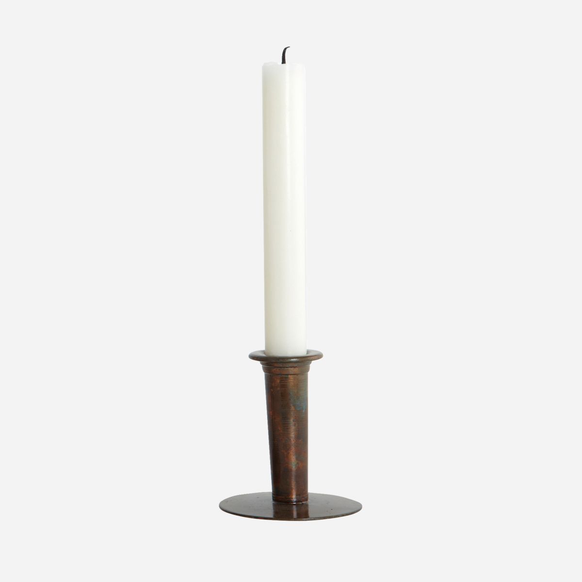 House Doctor - Candlestick, Antique, Antique Copper - H: 9 cm, DIA: 7.5 cm