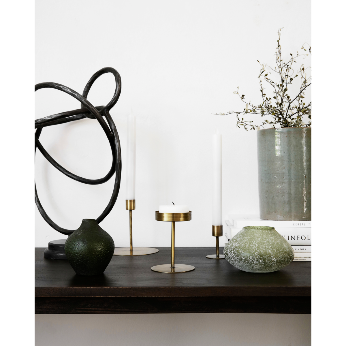 Candlestick, Hanit, Antique Brass