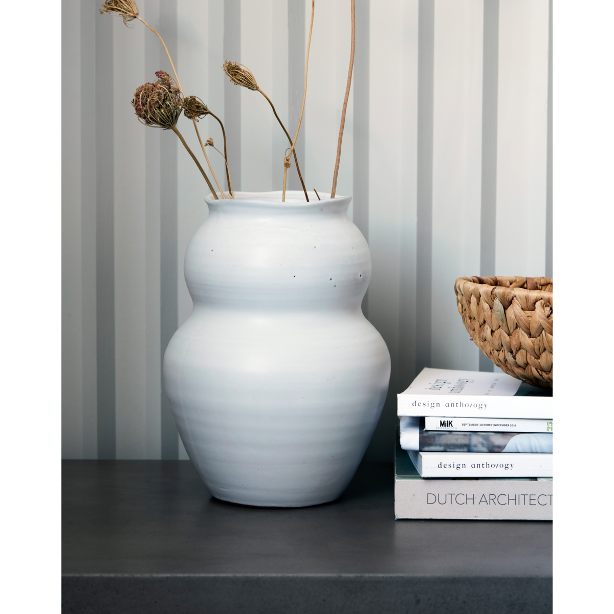 Vase, Hdjuno, White