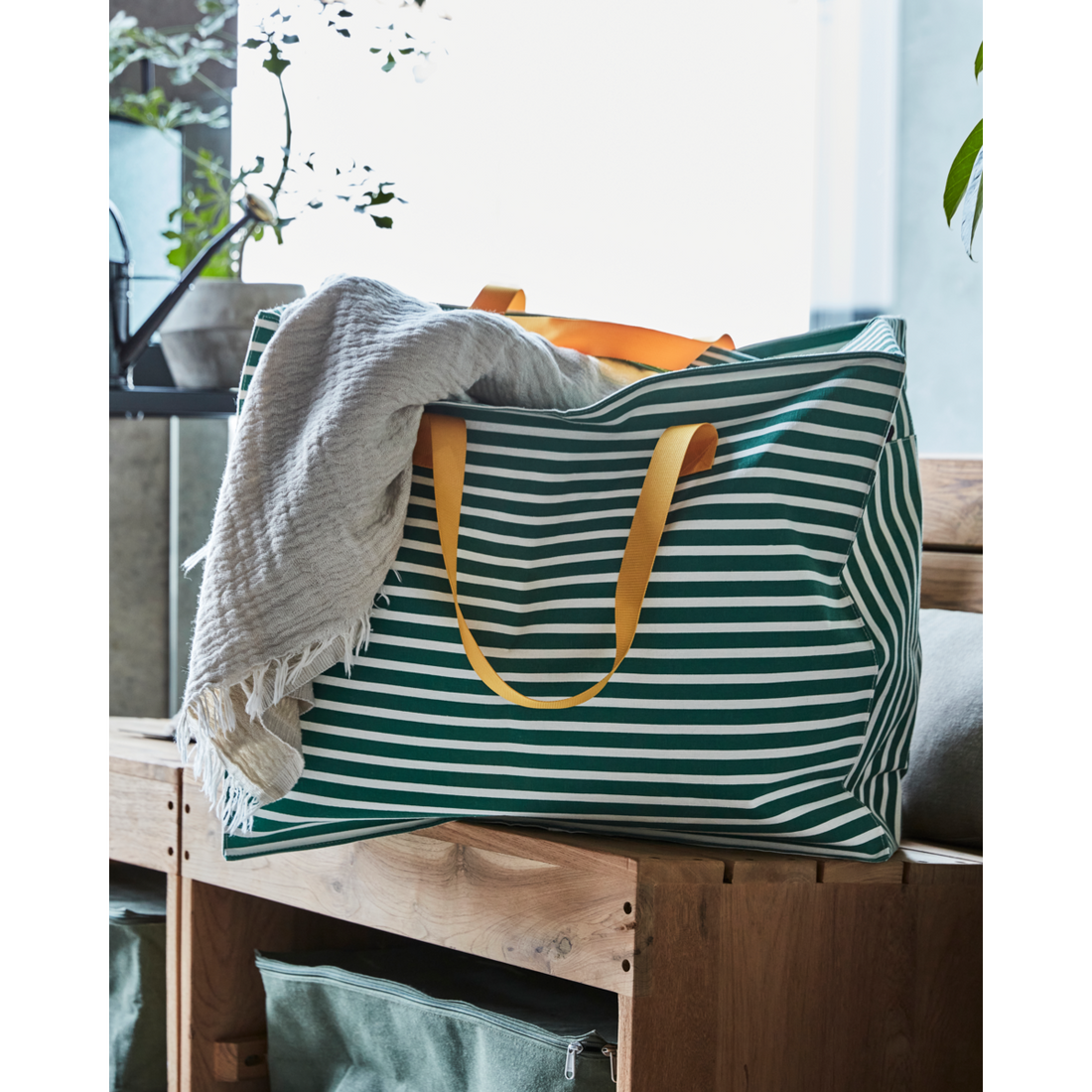 Bag/Storage, Hdraia, Dark Green/Off-White