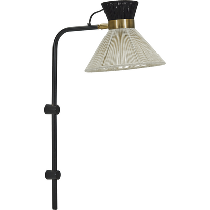 Wall lamp, HDCord, black