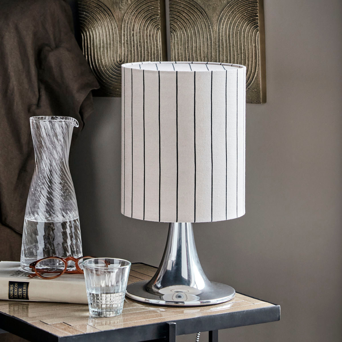 Table lamp, hdtulip, silver finish