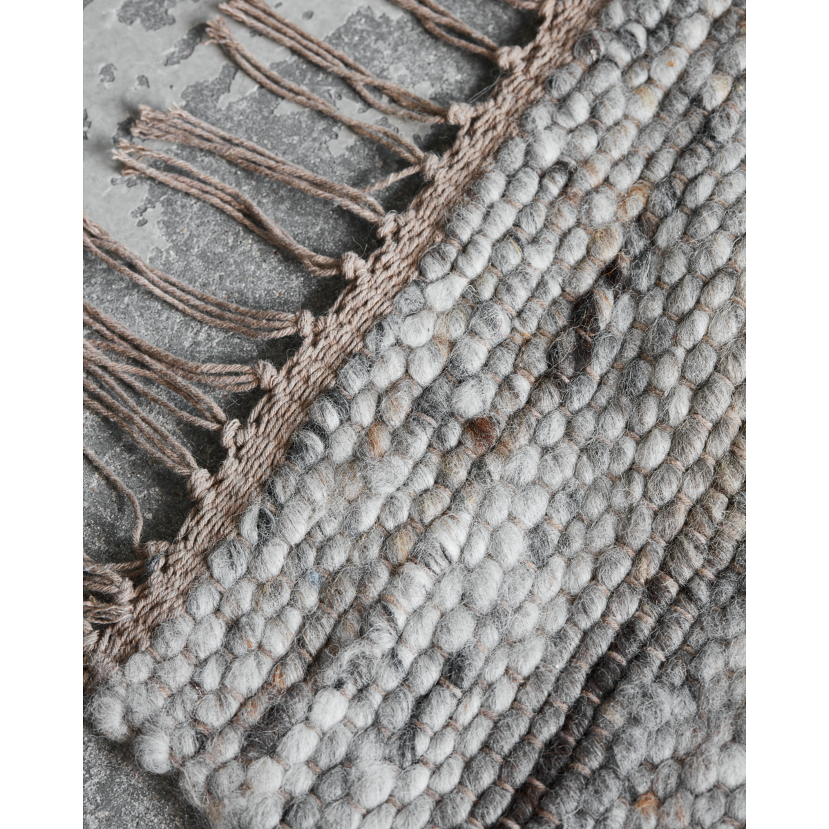 House Doctor rug, HAFI, gray/brown-l: 250 cm, W: 250 cm