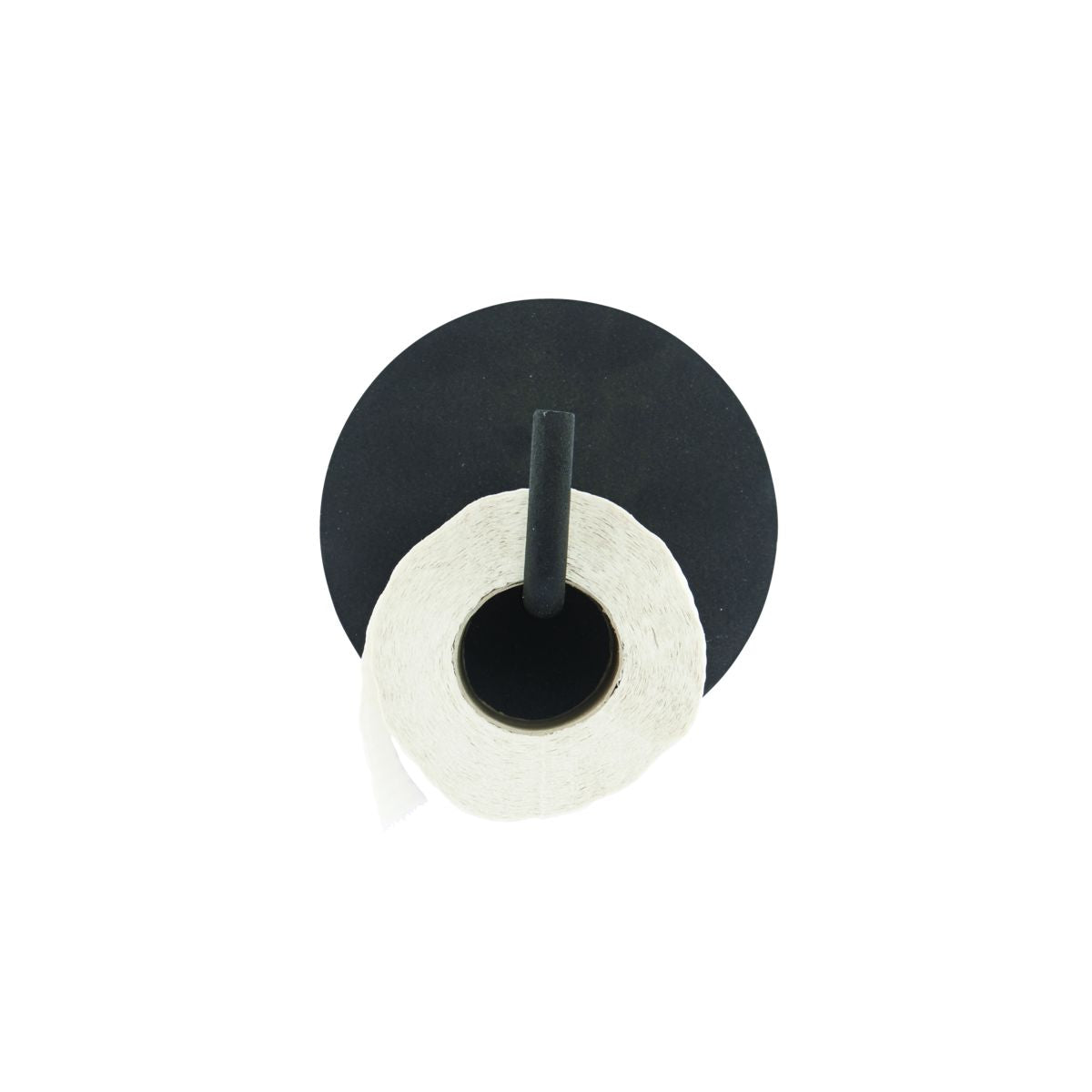 Toilet paper holder, HDTEXT, black