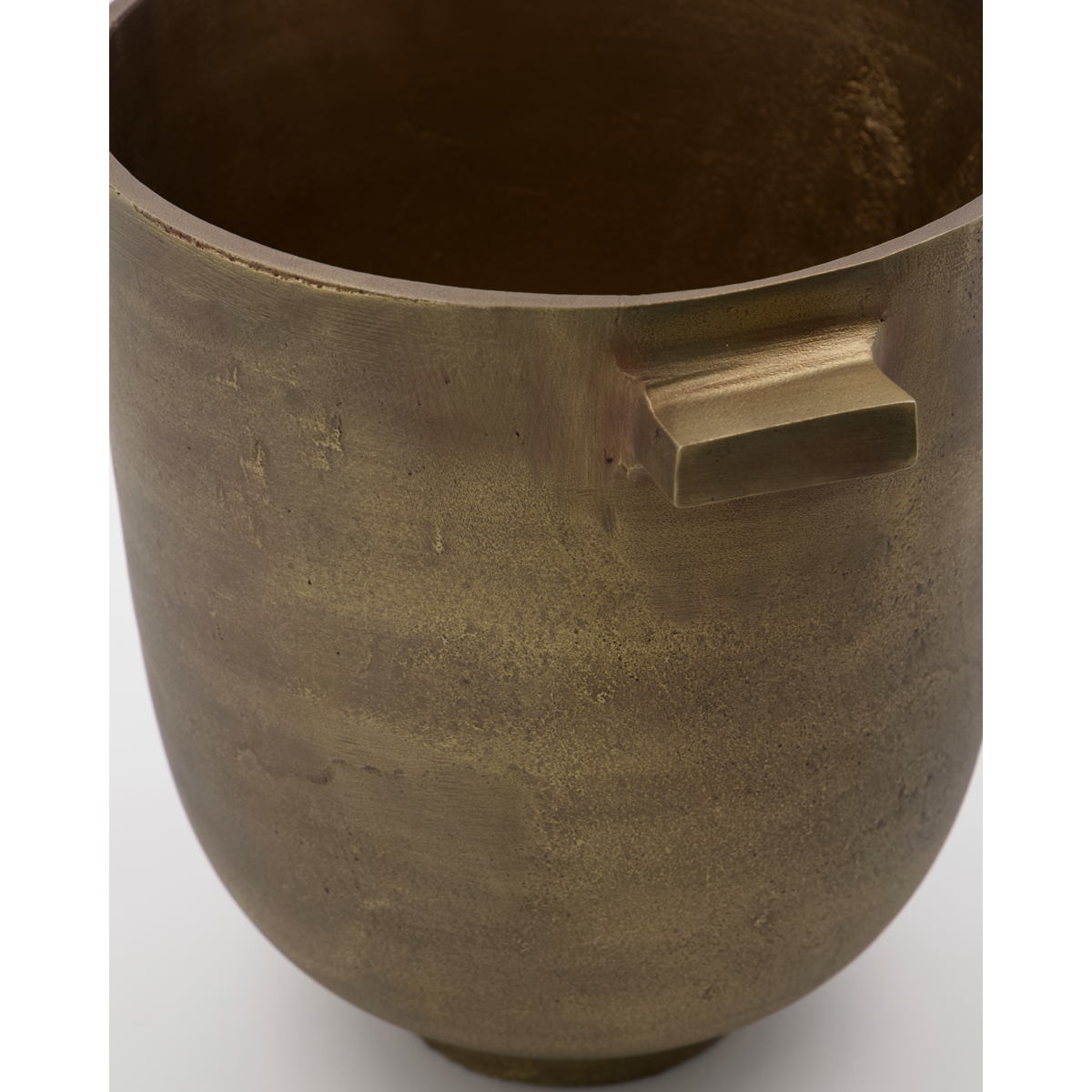 Herbal pot, hdfoem, antique brass