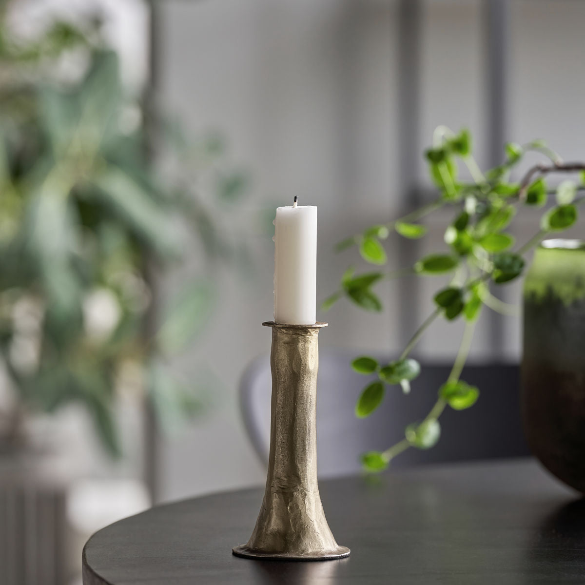 Candlestick, Hdticca, Antique Gold Finish