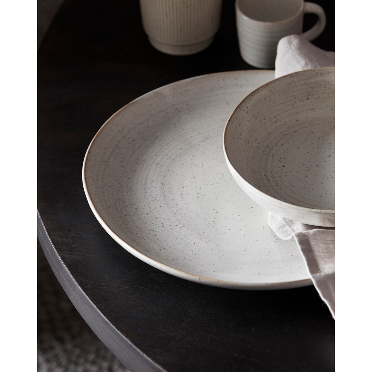 Dinner plate, HDPion, gray/white