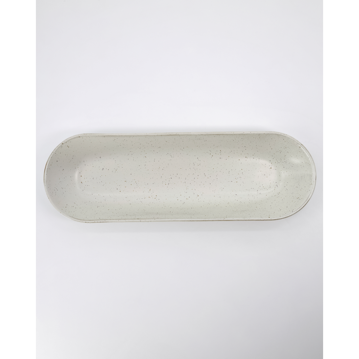 Serving dish, hdpion, gray/white