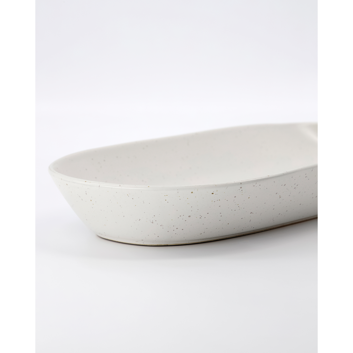 Serving dish, hdpion, gray/white